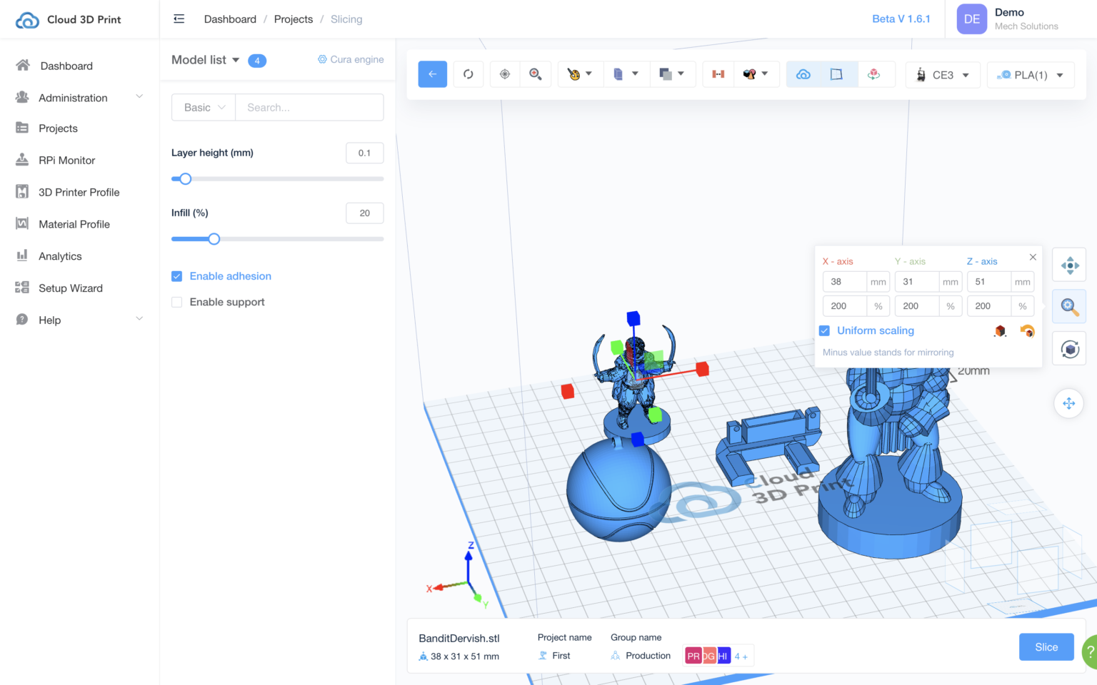 3D Printer Cloud Management Software – WXSPZZ