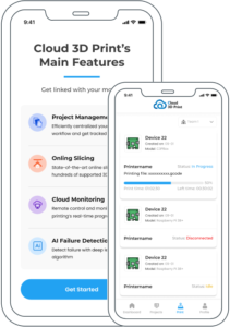 Cloud 3D Print: Cloud-based and AI-powered SaaS 3D printing workspace